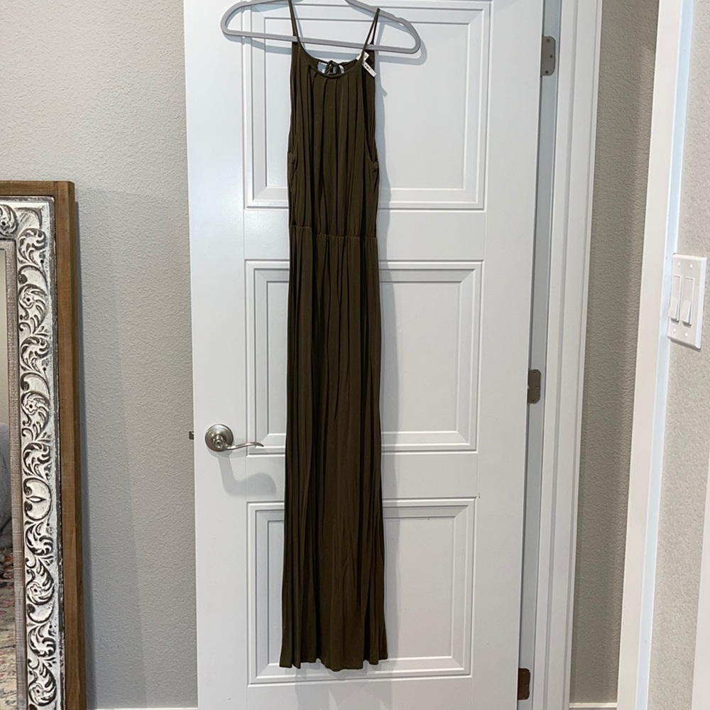 Olive maxi dress